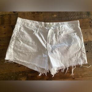 Lucky Brand white denim shorts 10/30